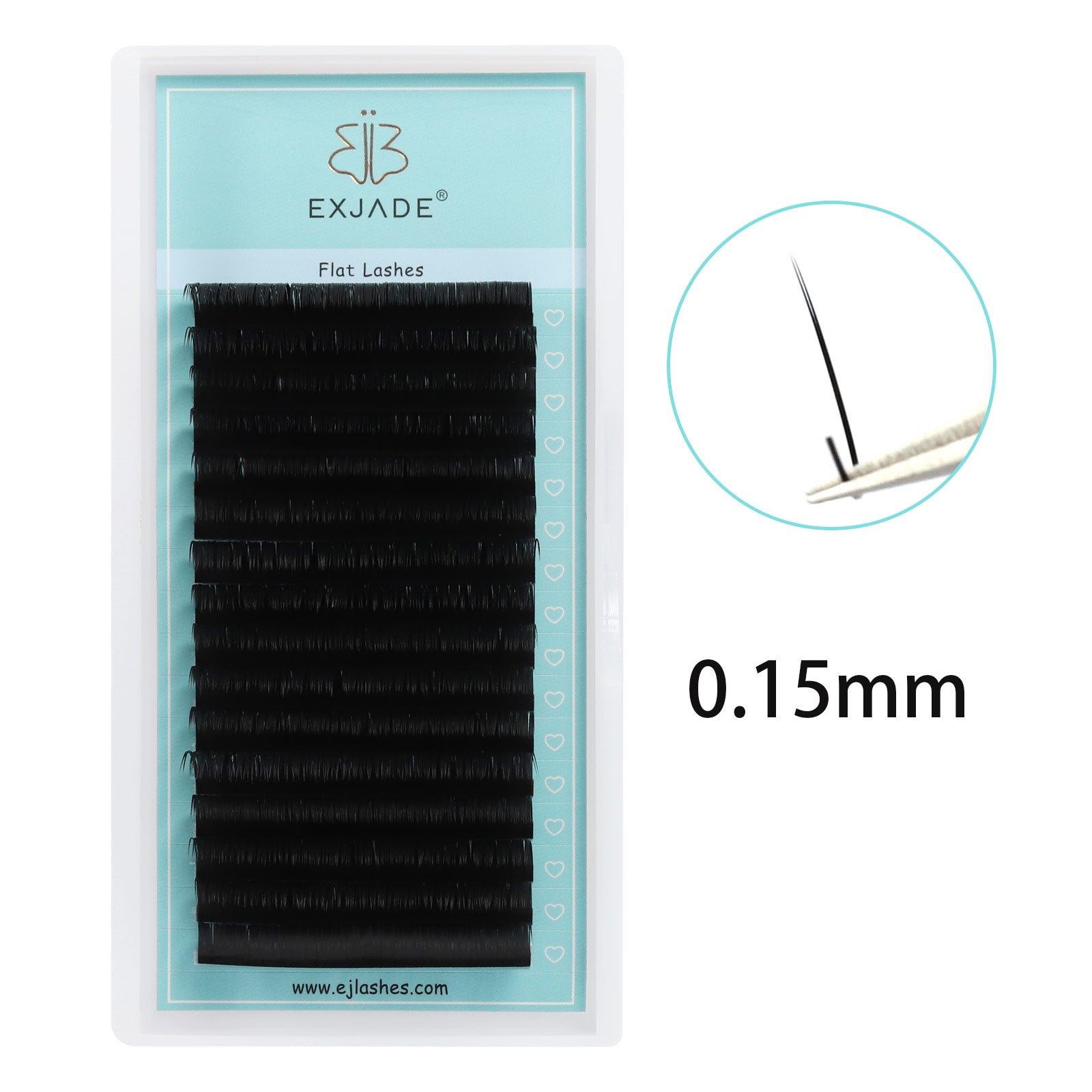 0.15mm  Ultra Light Soft Ellipse flat lashes (16 rows)